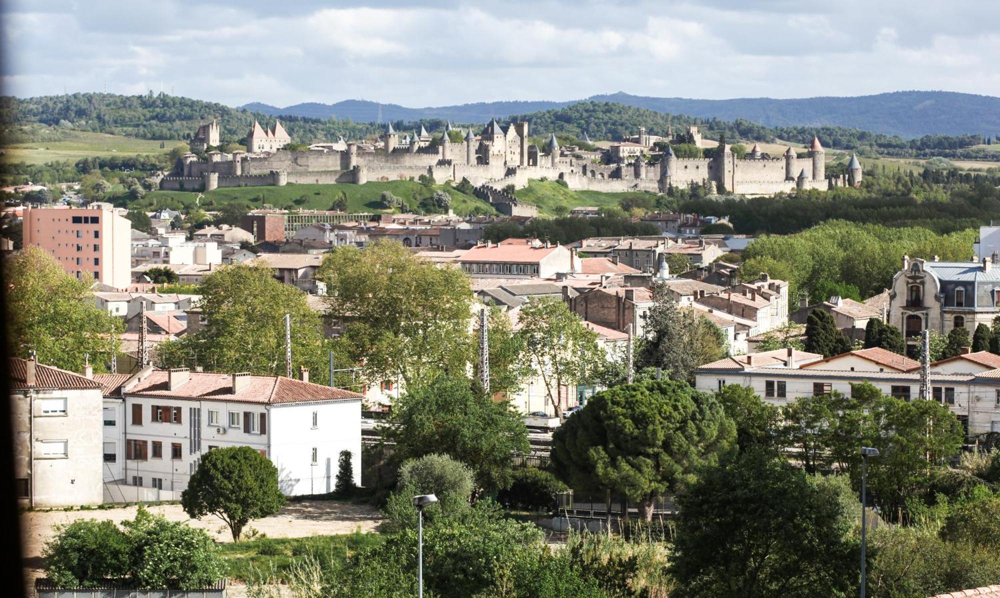 Studio Avec Parking Vue Sur La Cite De Carcassonne Exteriér fotografie
