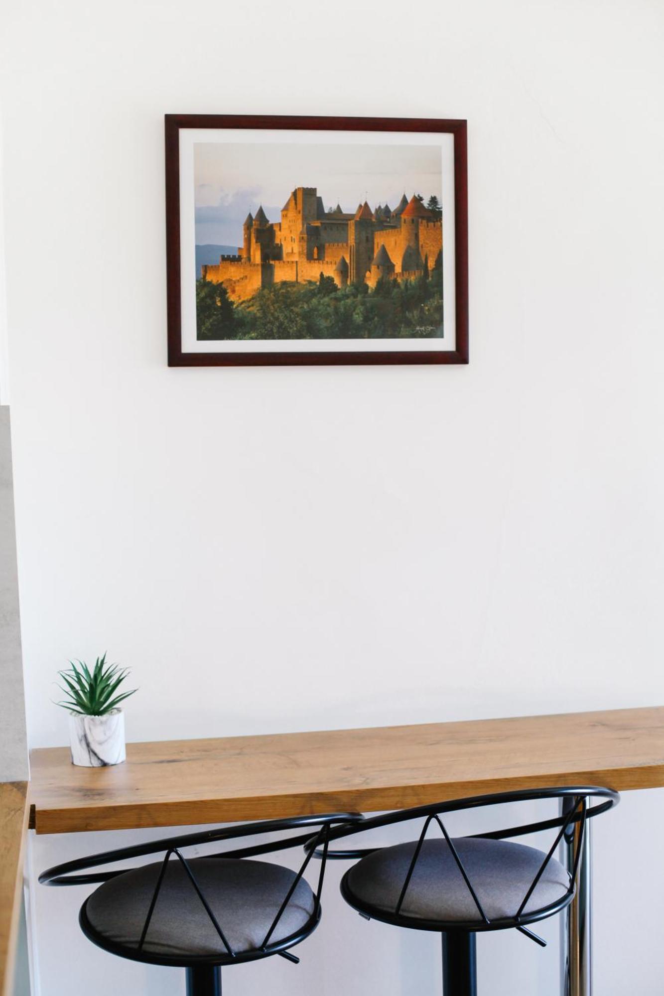 Studio Avec Parking Vue Sur La Cite De Carcassonne Exteriér fotografie