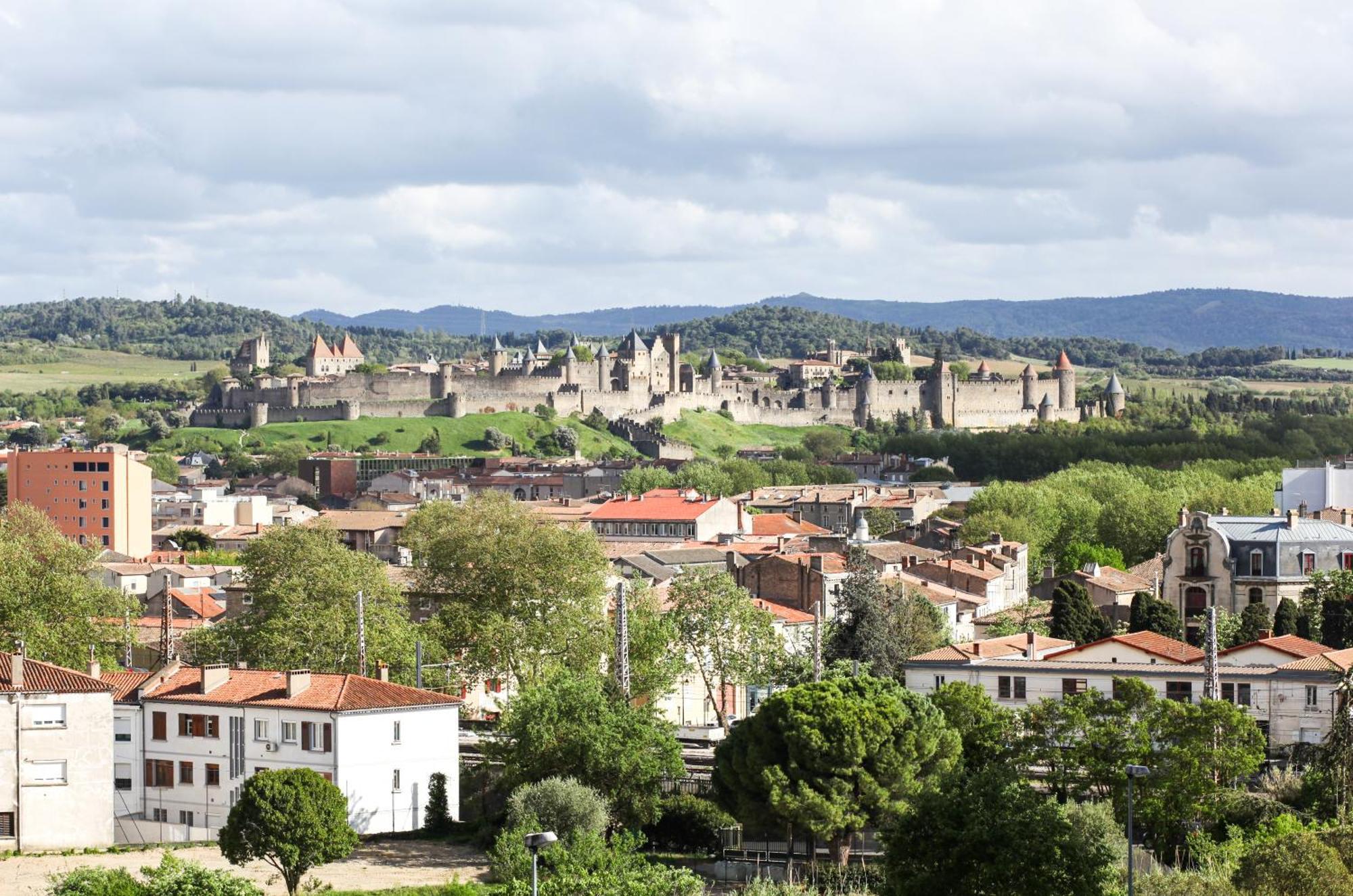 Studio Avec Parking Vue Sur La Cite De Carcassonne Exteriér fotografie